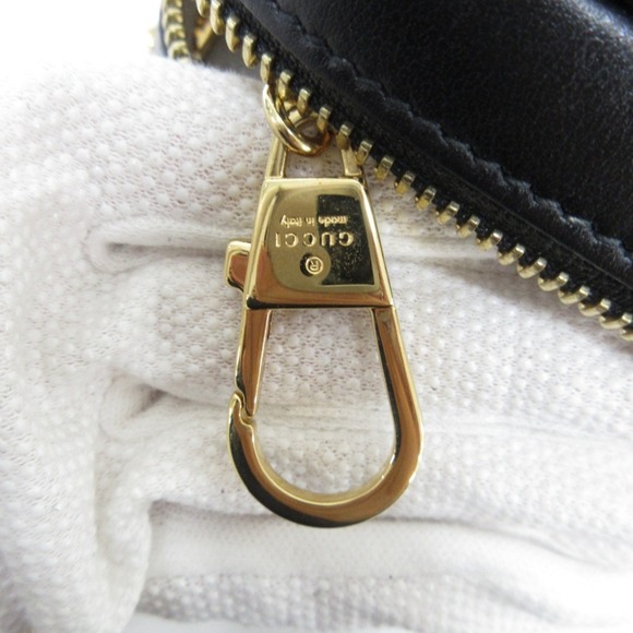 GUCCI GG Matelasse Mini Top Handle Bag Black 723770 2way Chain Shoulder - Picture 8 of 16